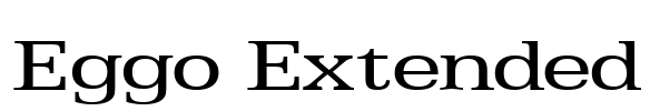 Eggo Extended Font Image