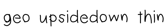 geo upsidedown thin