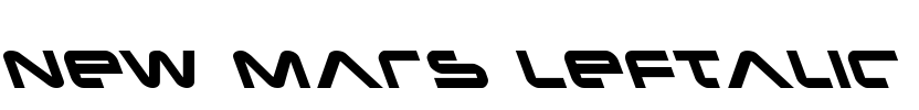 New Mars Leftalic Font Image