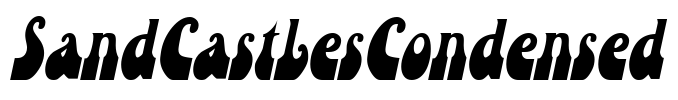 SandCastlesCondensed Font Image