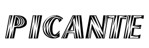 PICANTE Font Image