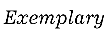Exemplary Font Image