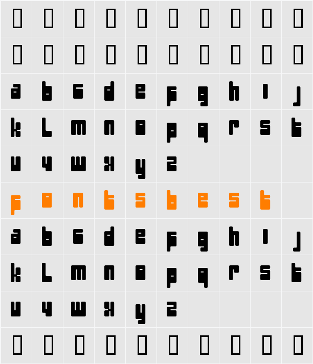 pectopah Character Map
