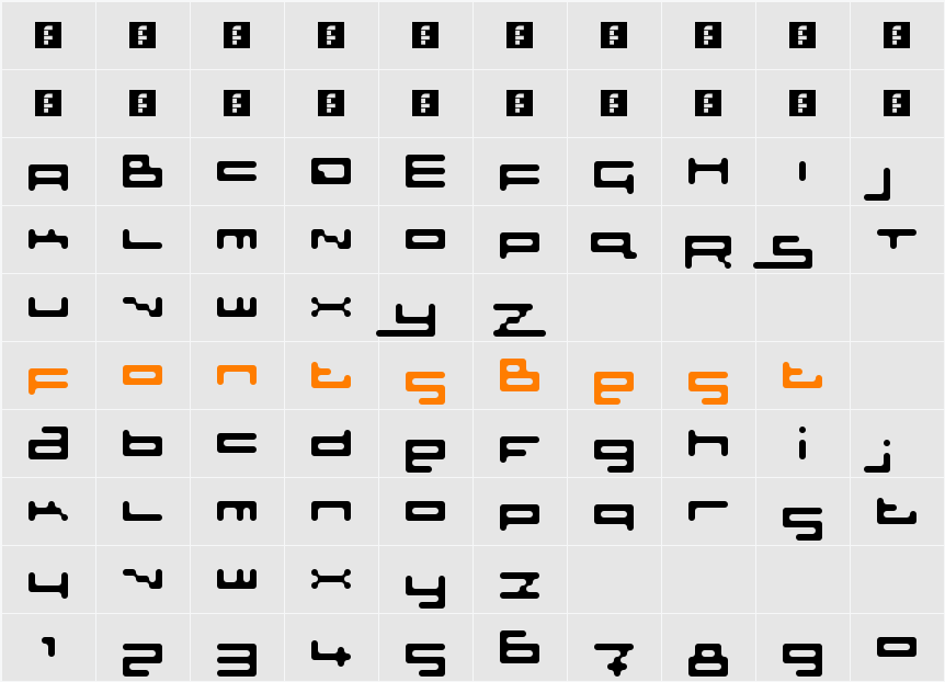 Sloth Rounded Character Map
