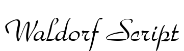 Waldorf Script Font Image