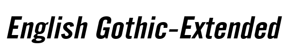 English Gothic-Extended