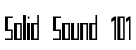Solid Sound 101 Font Image