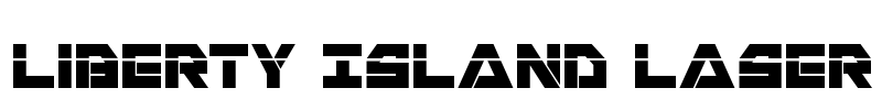 Liberty Island Laser Font Image