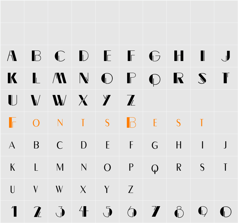 MaryBecker Character Map