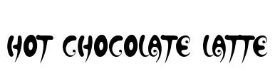 Hot Chocolate Latte Font Image