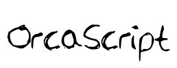 OrcaScript Font Image
