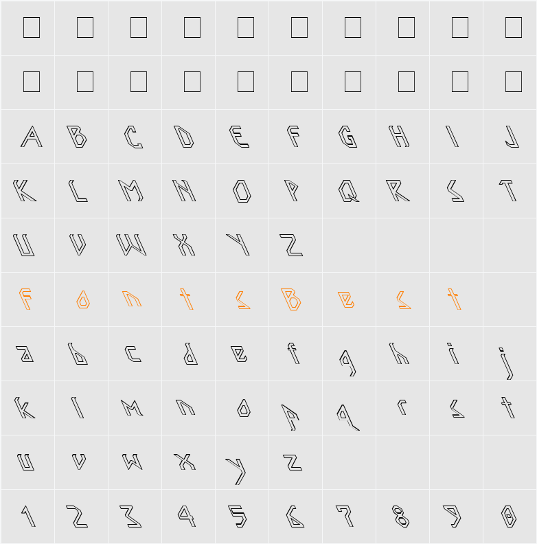 Nordic Leftie Hollow Character Map