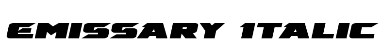 Emissary Italic Font Image