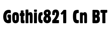 Gothic821 Cn BT