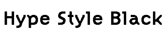 Hype Style Black Font Image