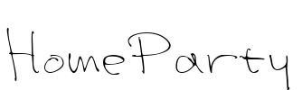 HomeParty Font Image