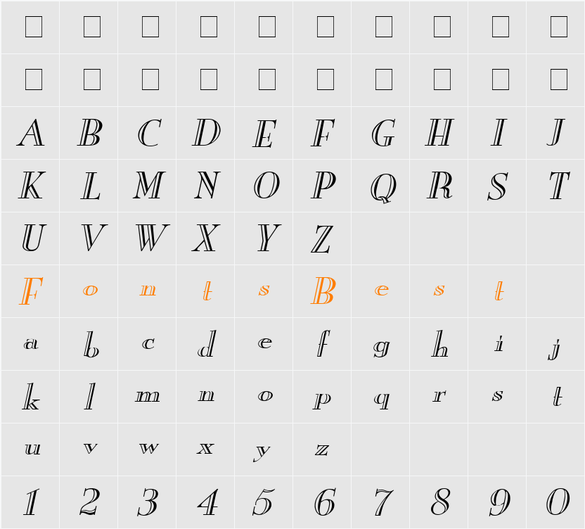 New Eng. Engr. Wide Character Map
