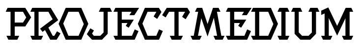 ProjectMedium Font Image