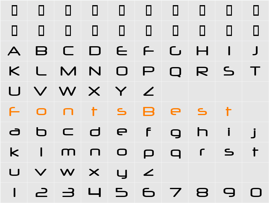Neuropol Character Map
