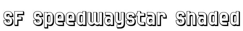 SF Speedwaystar Shaded Font Image