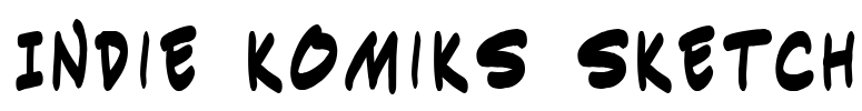 Indie Komiks Sketch Font Image