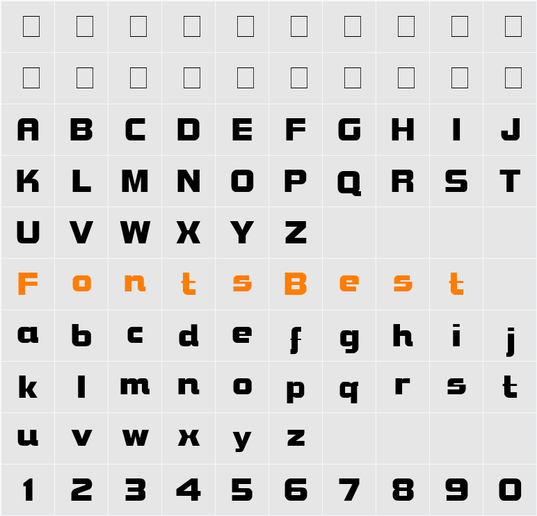 Bravura Display SSi Character Map