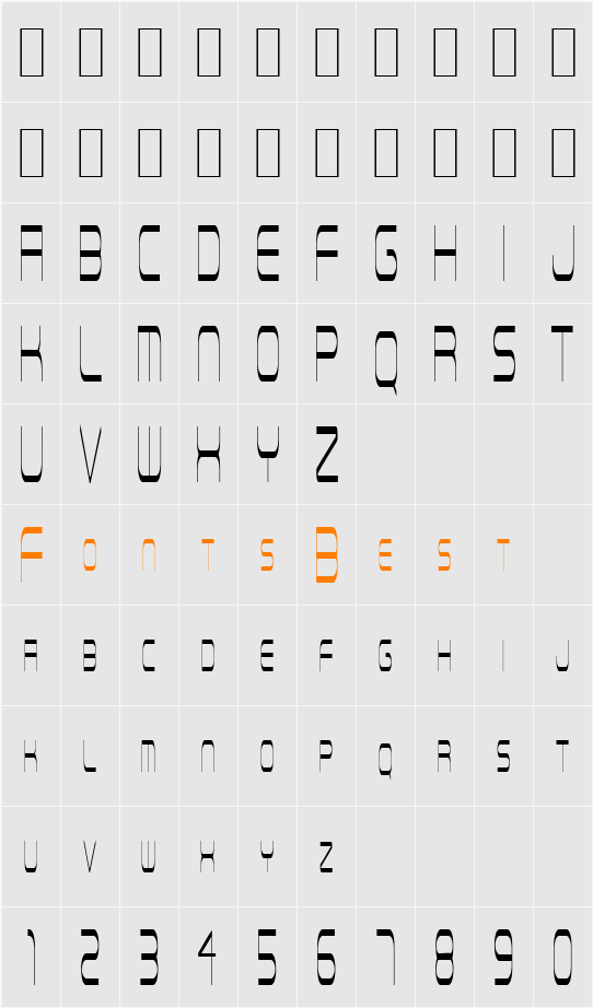 Recon Character Map