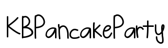 KBPancakeParty Font Image
