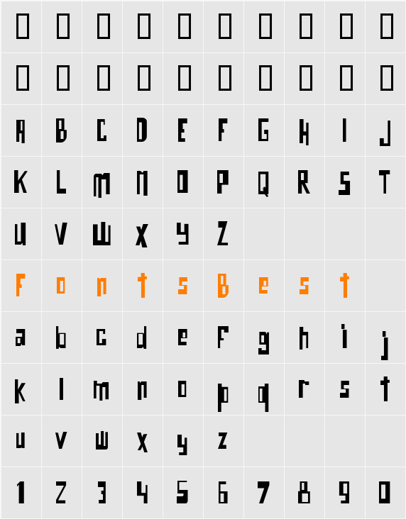 o bicho Character Map