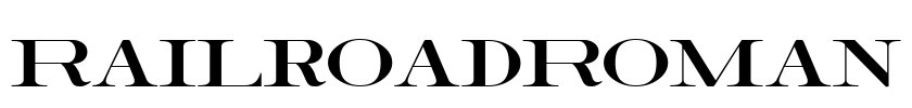 RailroadRoman Font Image