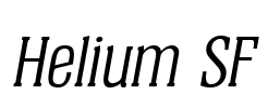 Helium SF Font Image