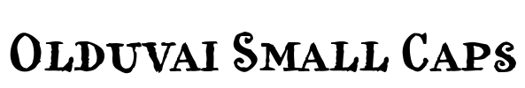 Olduvai Small Caps Font Image