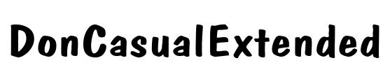 DonCasualExtended Font Image