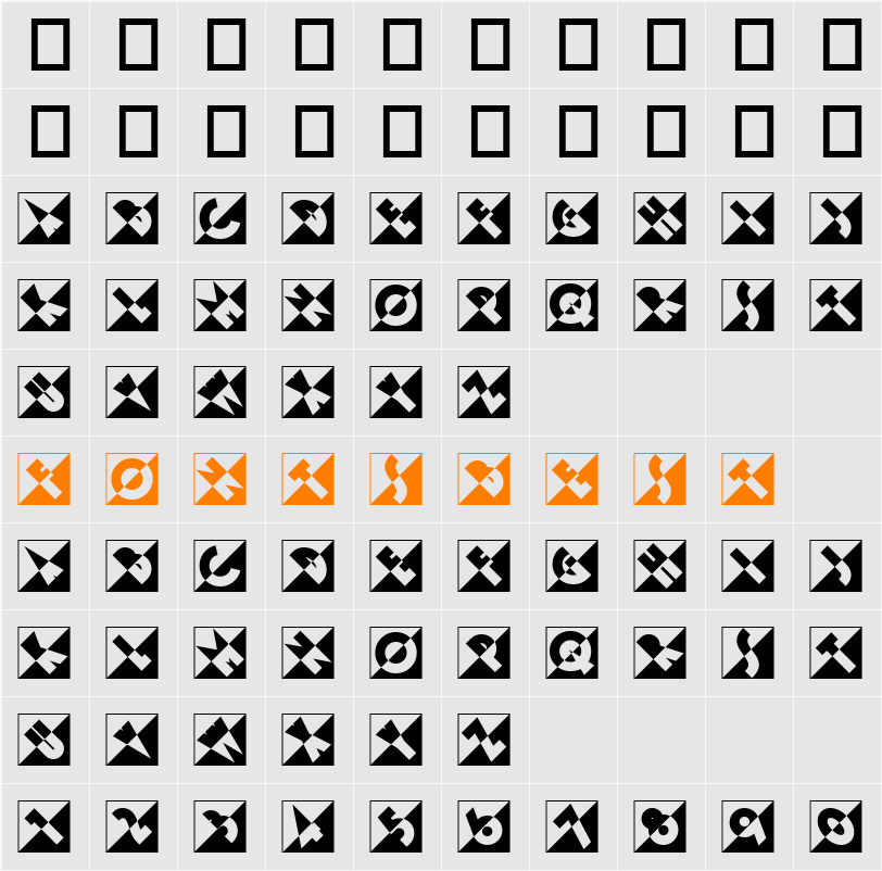 EmporiumNF Character Map