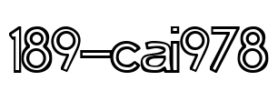 189-CAI978 Font Image