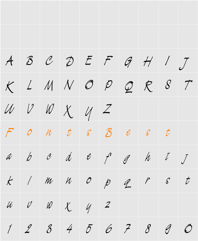 Demian Plain Character Map