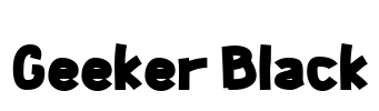 Geeker Black Font Image