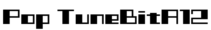 Pop TuneBitA12 Font Image