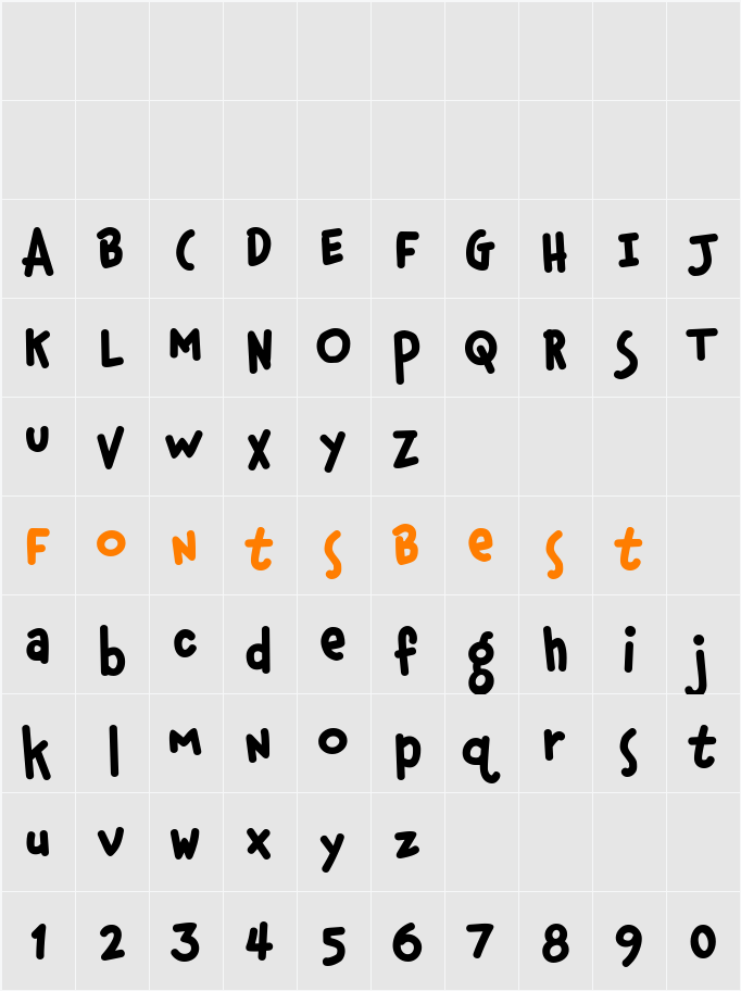QK Honey Character Map