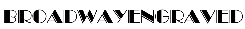 BroadwayEngraved Font Image