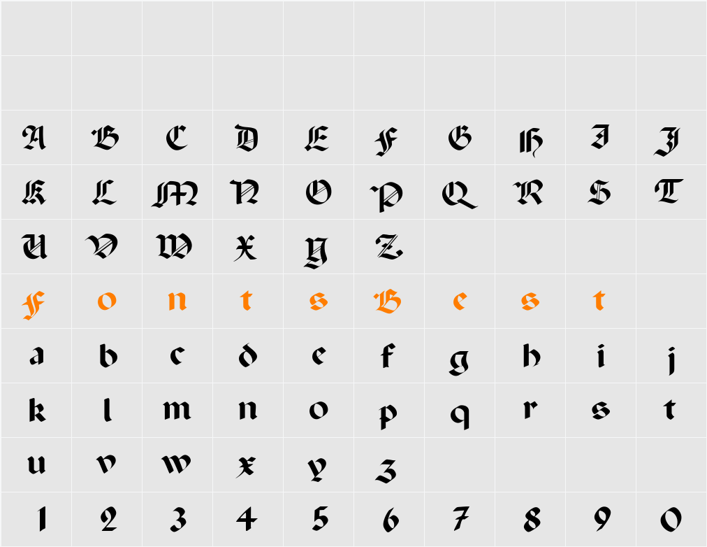 NicoleBecker Character Map