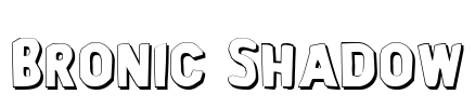 Bronic Shadow Font Image