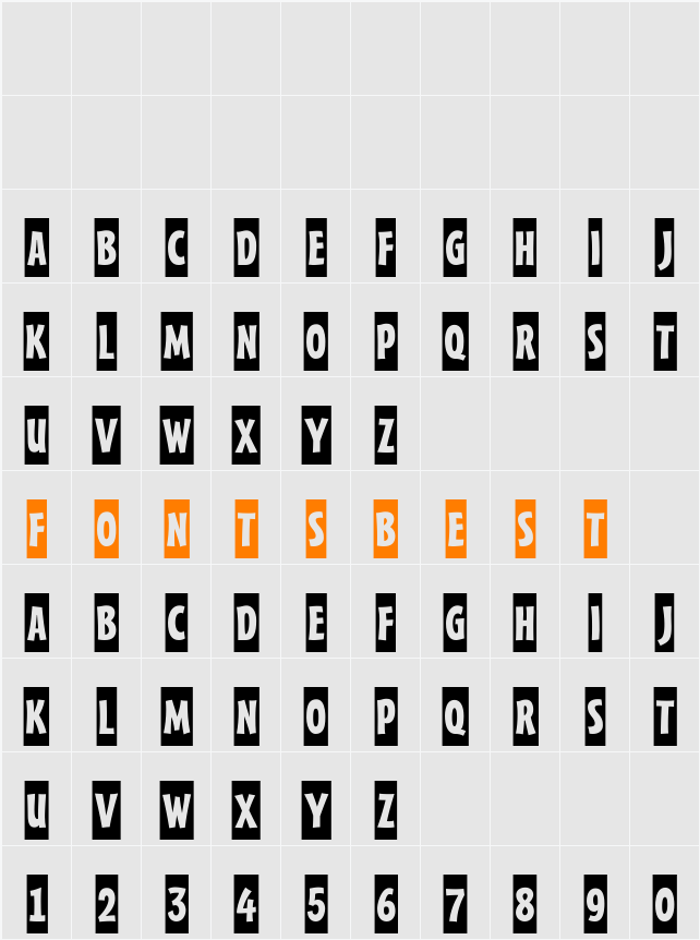 a_FrudgerCm Character Map