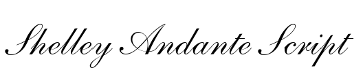 Shelley Andante Script Font Image