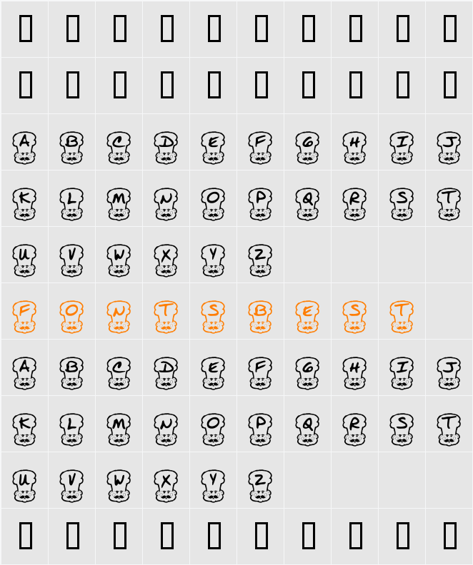 KR Chef Character Map