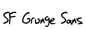 SF Grunge Sans Font Image