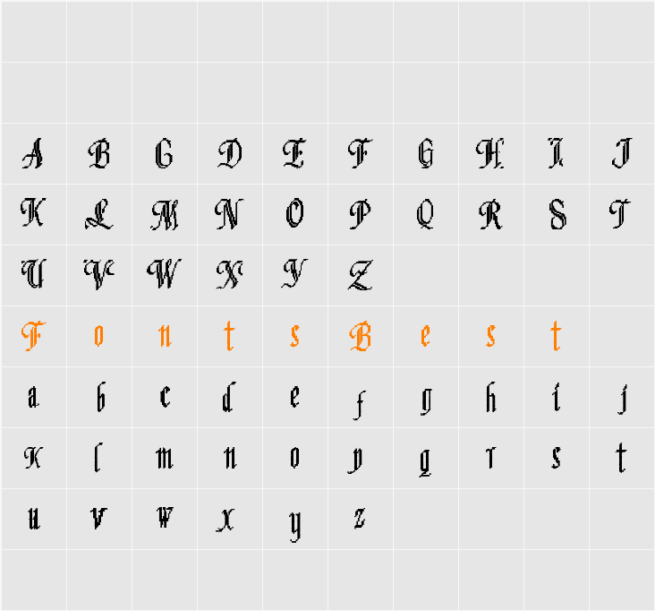 Proton Style Character Map