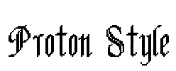 Proton Style Font Image