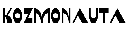 Kozmonauta Font Image