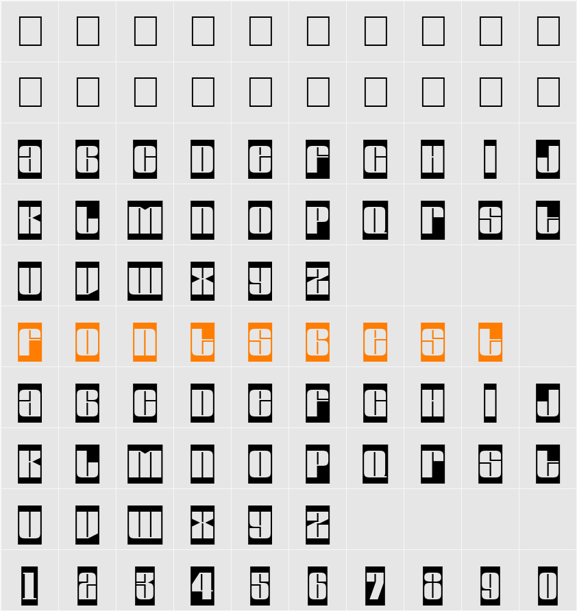 a_GlobusCm Character Map
